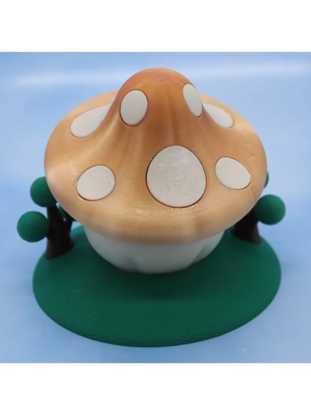 Mushroom Fairy House Night Light Earthy Toadstool Battery Tea Light Holder